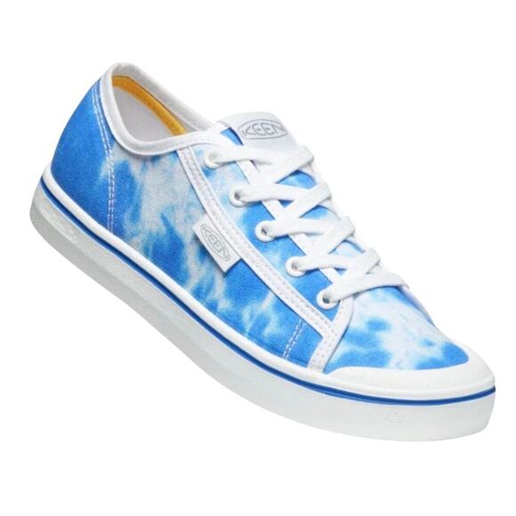 Keen Elsa Lite Sneakers Blue & White Tie Dye Lace Up Women’s 8 - Picture 1 of 5